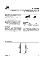 Datasheet HCF4556BEY manufacturer STMicroelectronics
